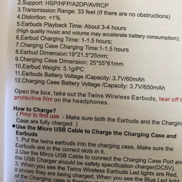 NEW EARBUDS WITH CHARGING CASE - Picture 6 of 6